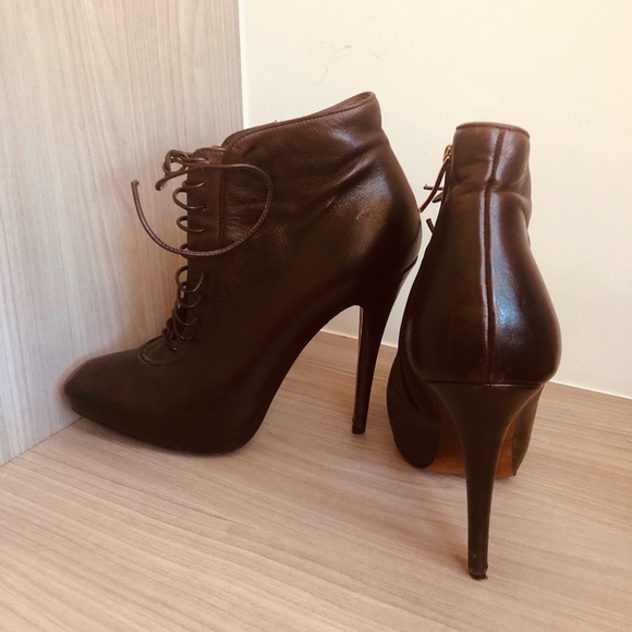 Barbara Bui Dark Brown Heeled Boots - Picture 6 of 12